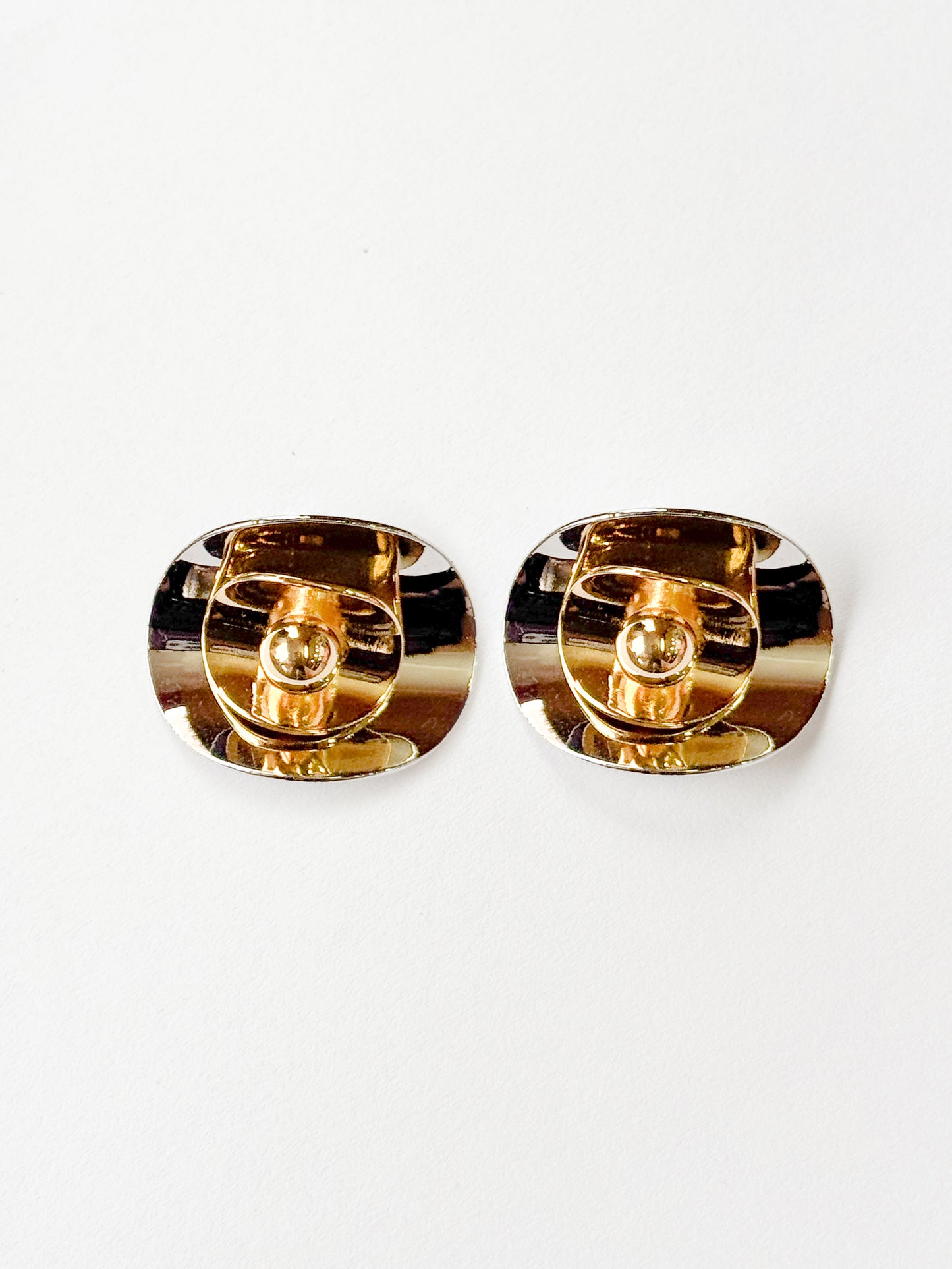 Aretes 2 en 1 dos oros