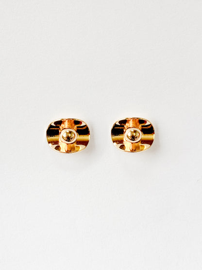 Aretes 2 en 1 dos oros