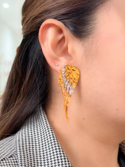 Aretes alas dos oros