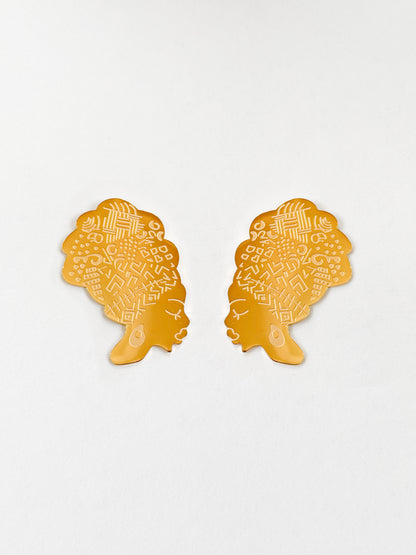 Aretes mujer con turbante