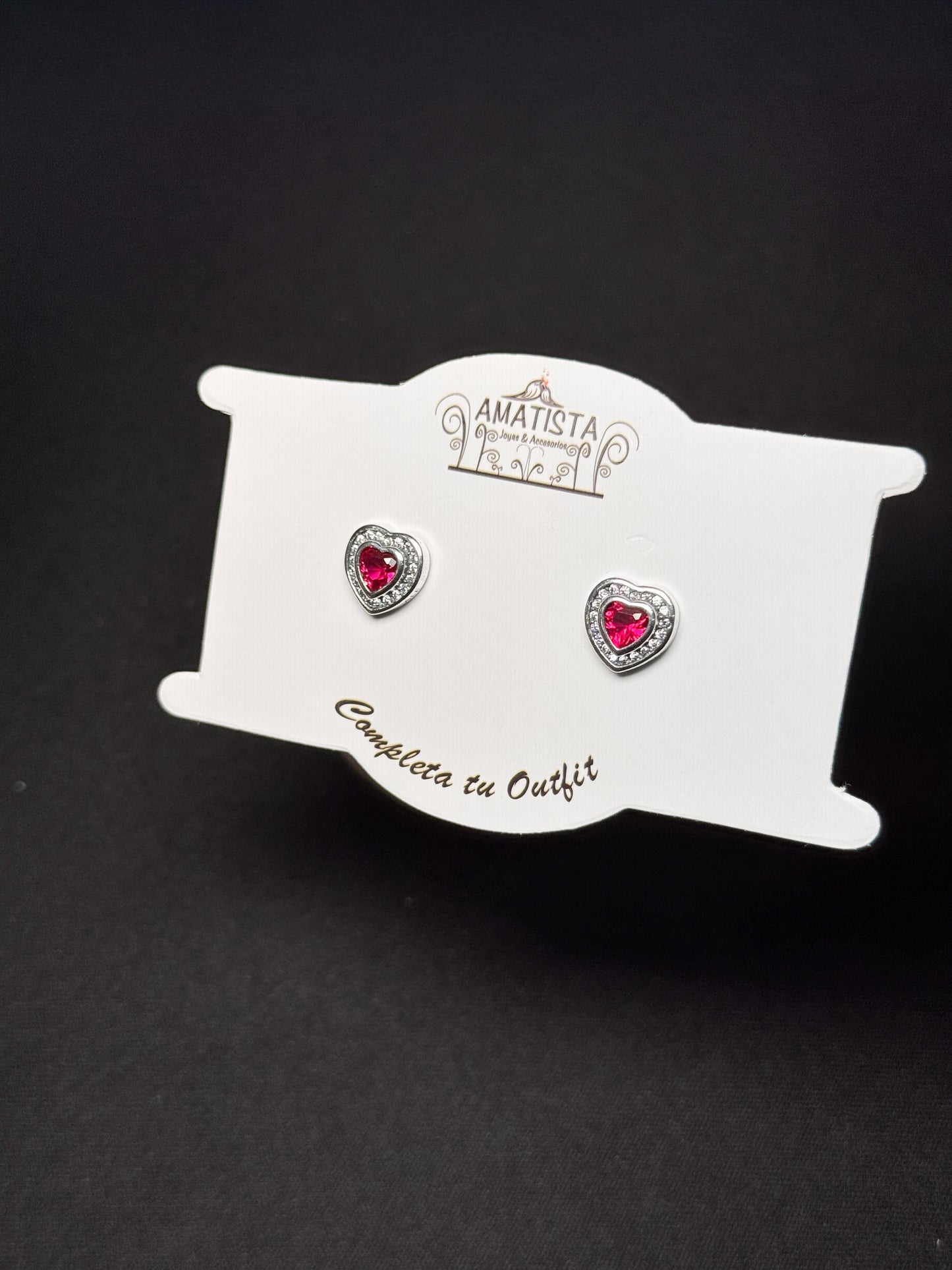 Topo corazón con borde brillante