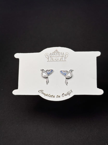 Topo pájaro plateado