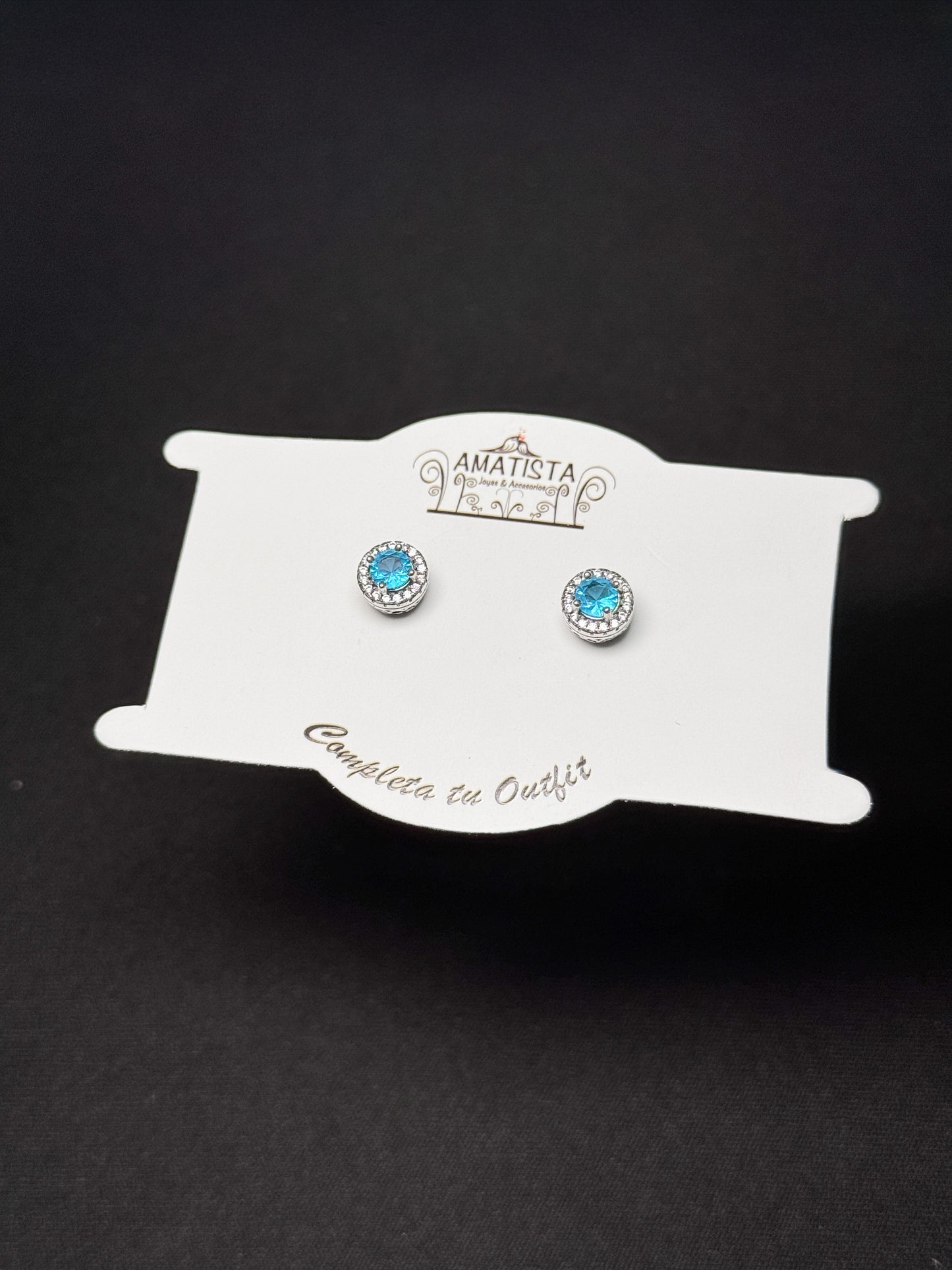 Topo azul con marco brillante