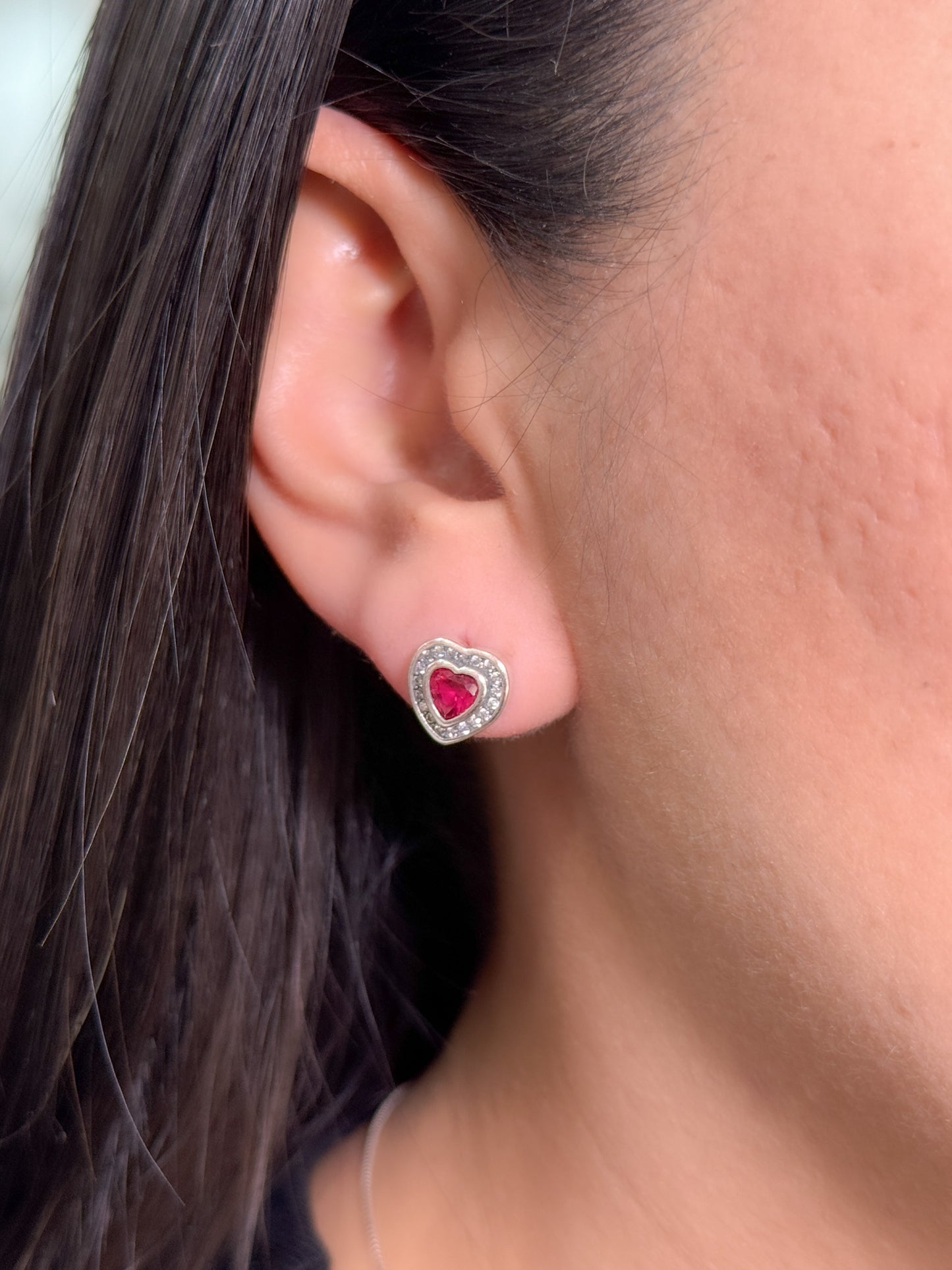 Topo corazón con borde brillante