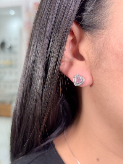 Topo corazón con borde brillante