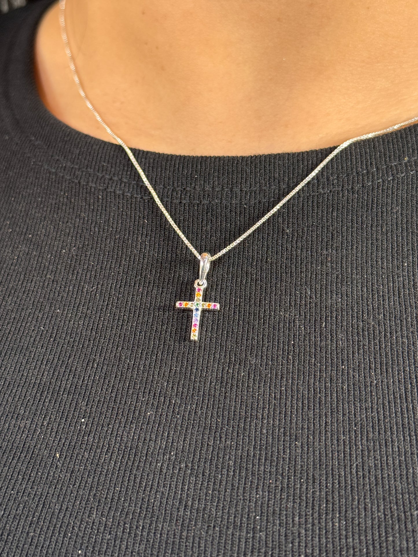 Cadena cruz colgante