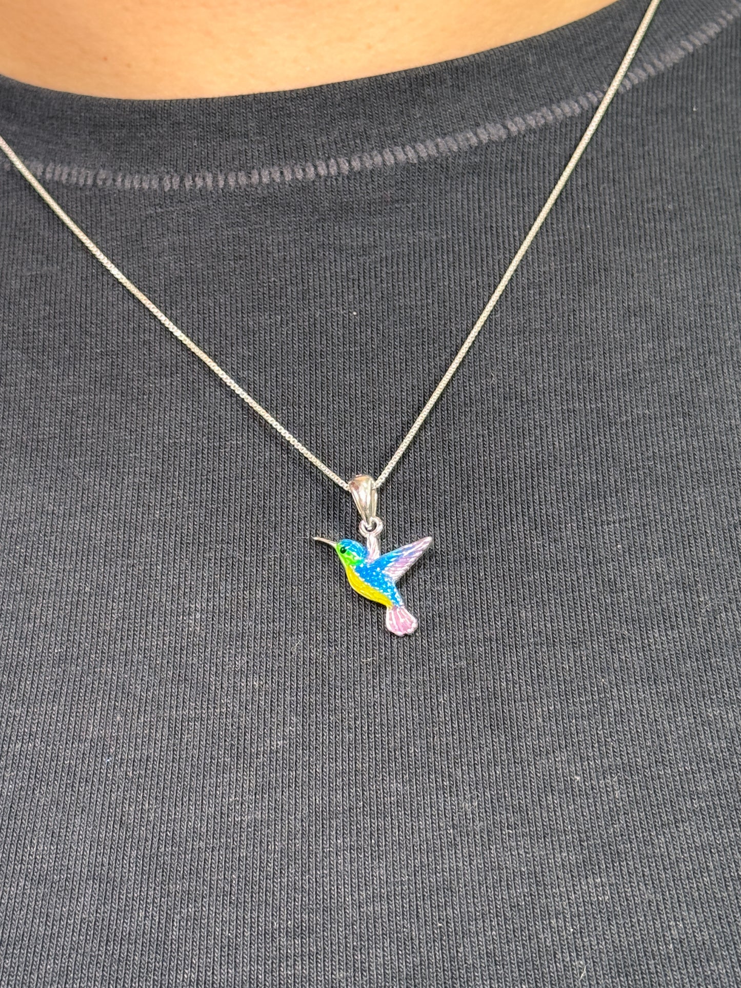 Cadena colibrí azul