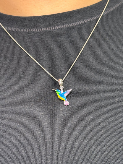 Cadena colibrí azul