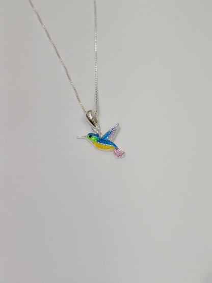 Cadena colibrí azul