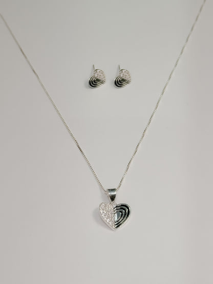 Juego corazón doble diseño