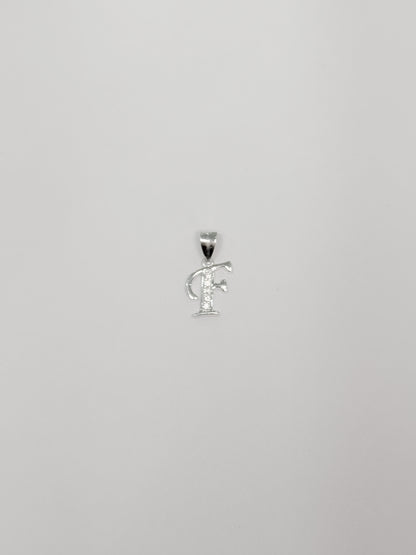 Cadena con inicial con dije colgante