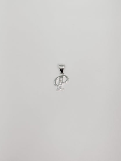 Cadena con inicial con dije colgante