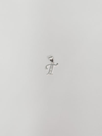 Cadena con inicial con dije colgante