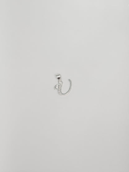 Cadena con inicial con dije colgante