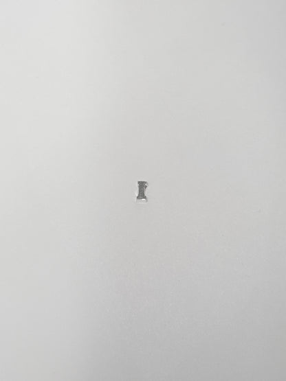 Cadena con inicial con dije pasante