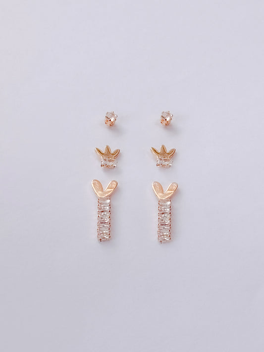 Set x3 corona y corazón