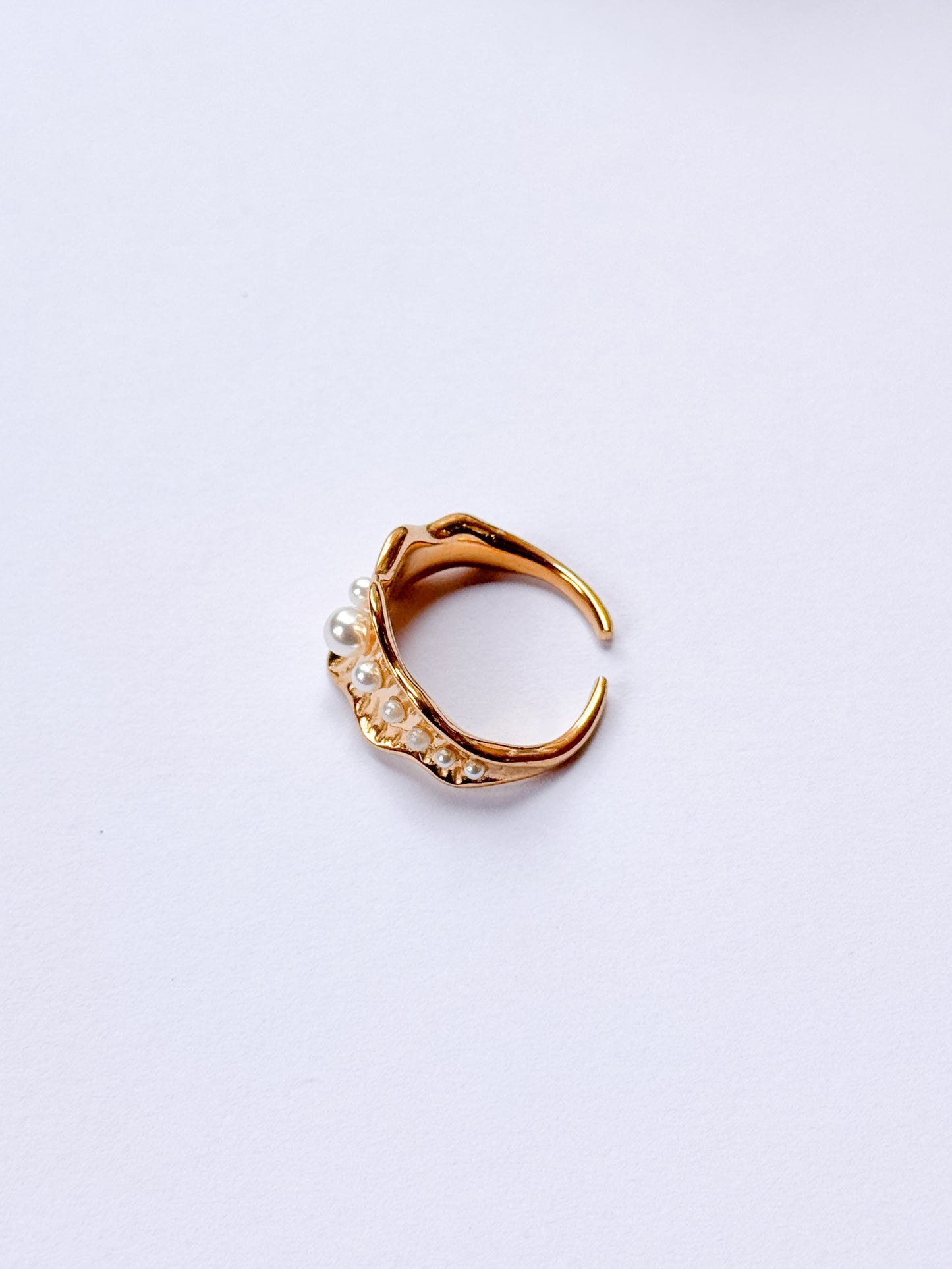 Anillo manto perlado