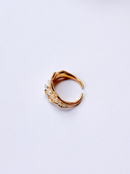 Anillo manto perlado