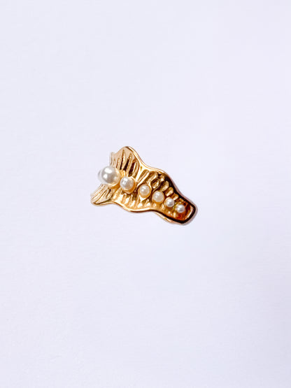 Anillo manto perlado