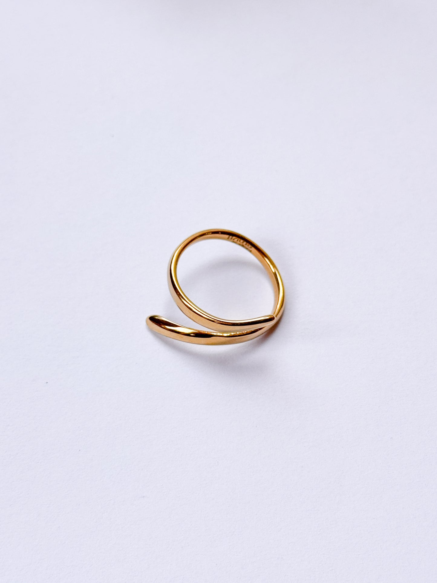 Anillo enlace dorado