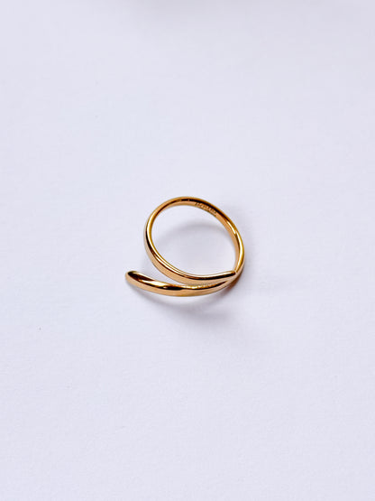 Anillo enlace dorado