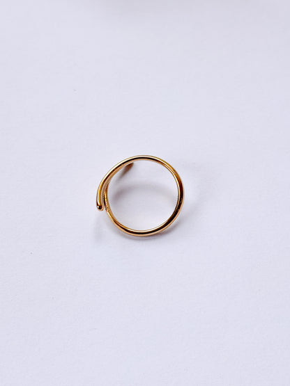 Anillo enlace dorado