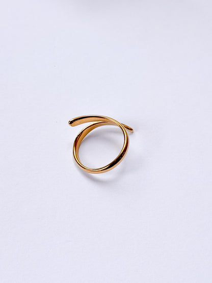 Anillo enlace dorado