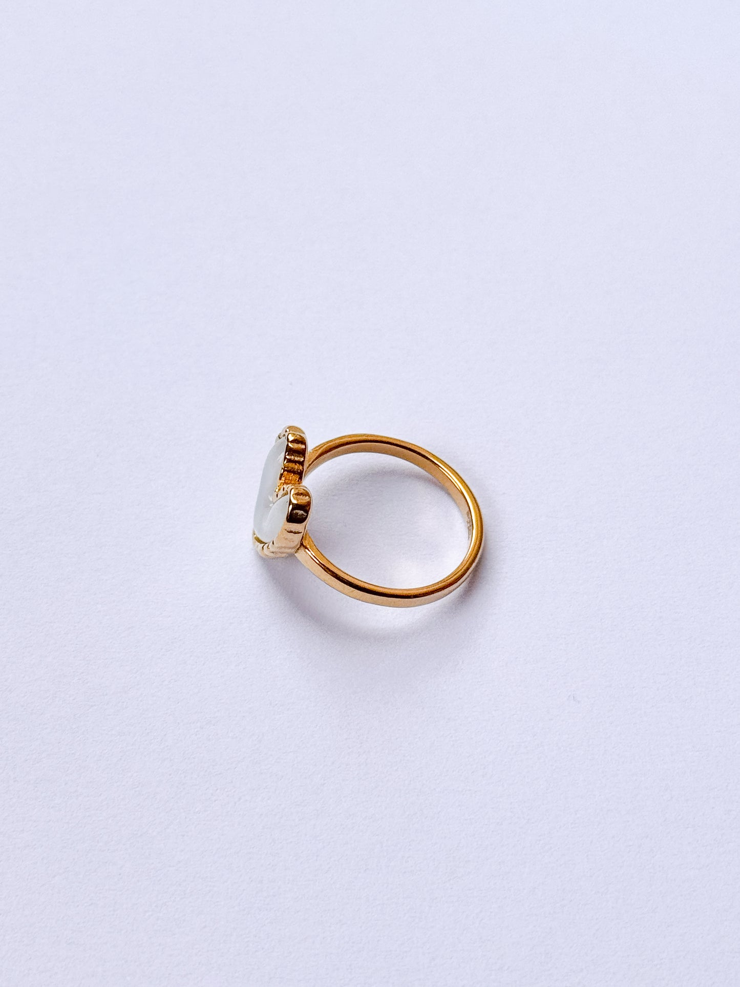 Anillo corazón alma blanca