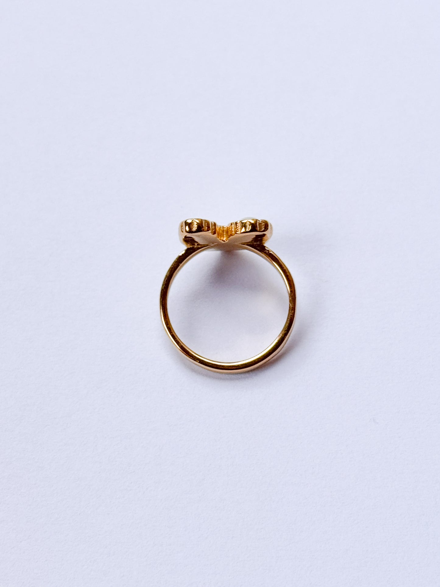 Anillo corazón alma blanca