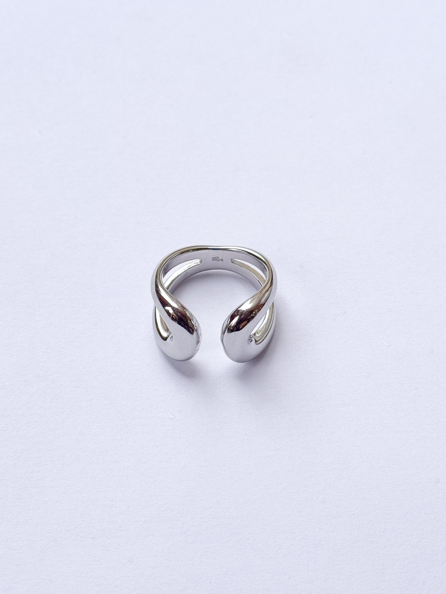 Anillo duo curvado