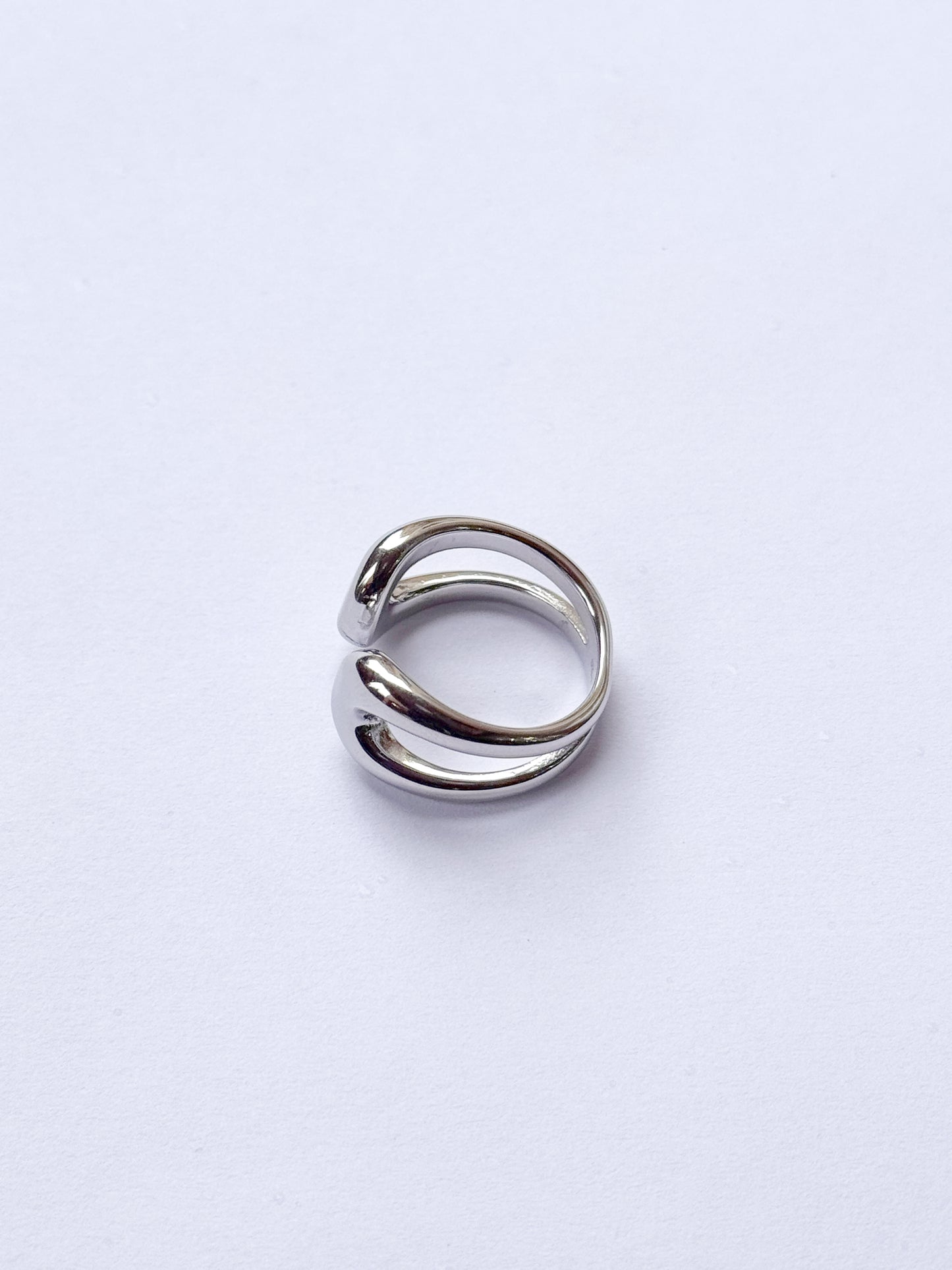 Anillo duo curvado