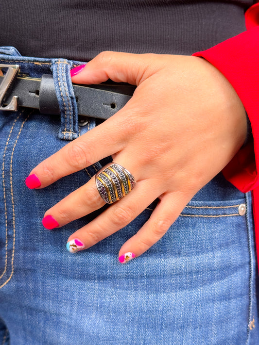 Anillo dos oros vintage