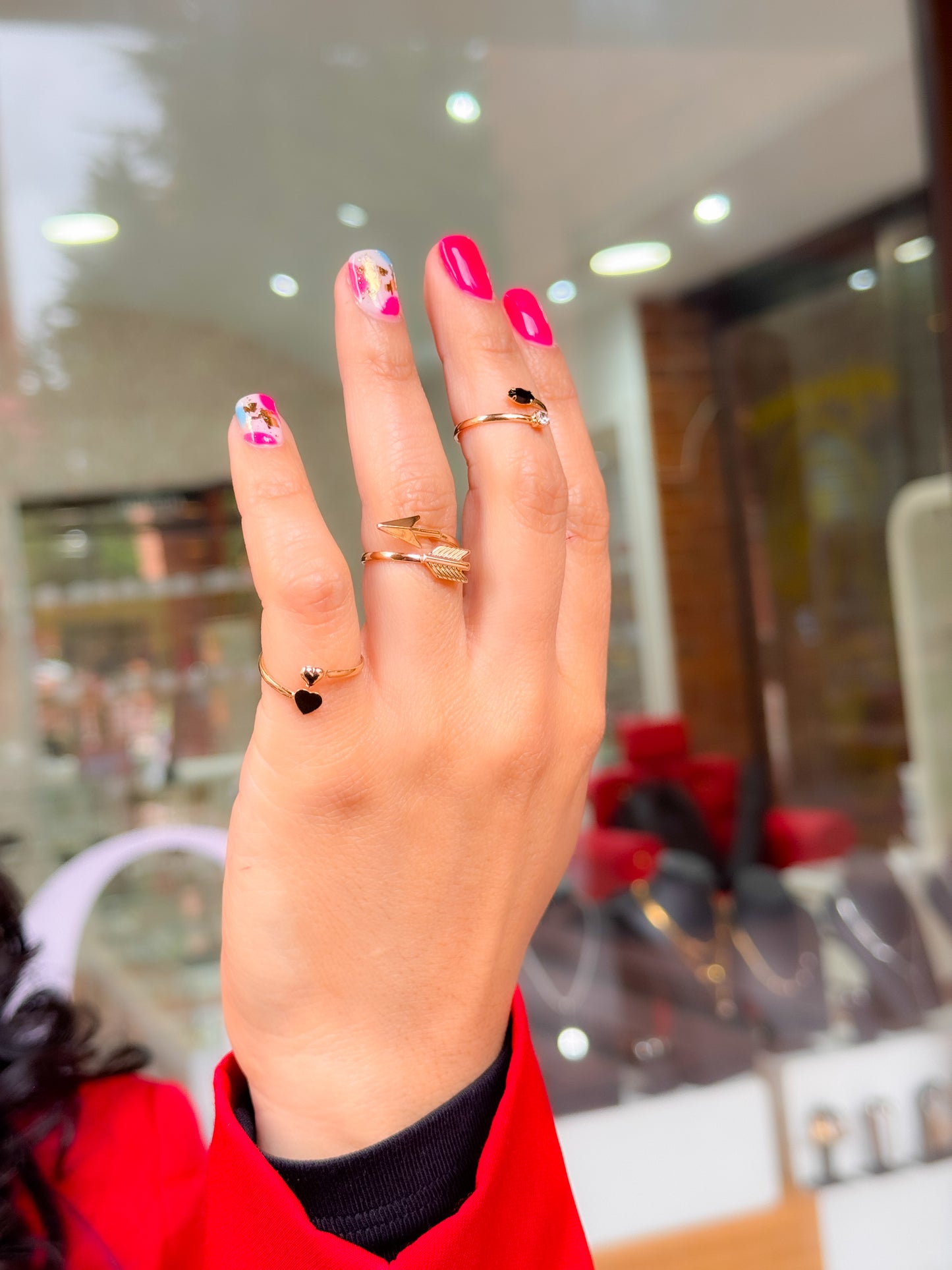 Anillos falanges x3 amor flechado