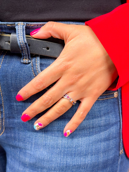 Anillo prisma de colores