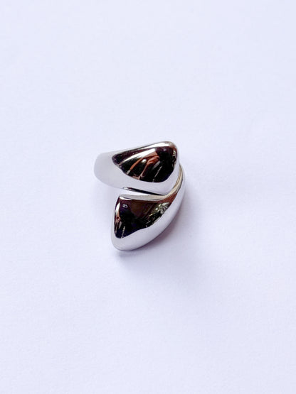 Anillo aura plateada