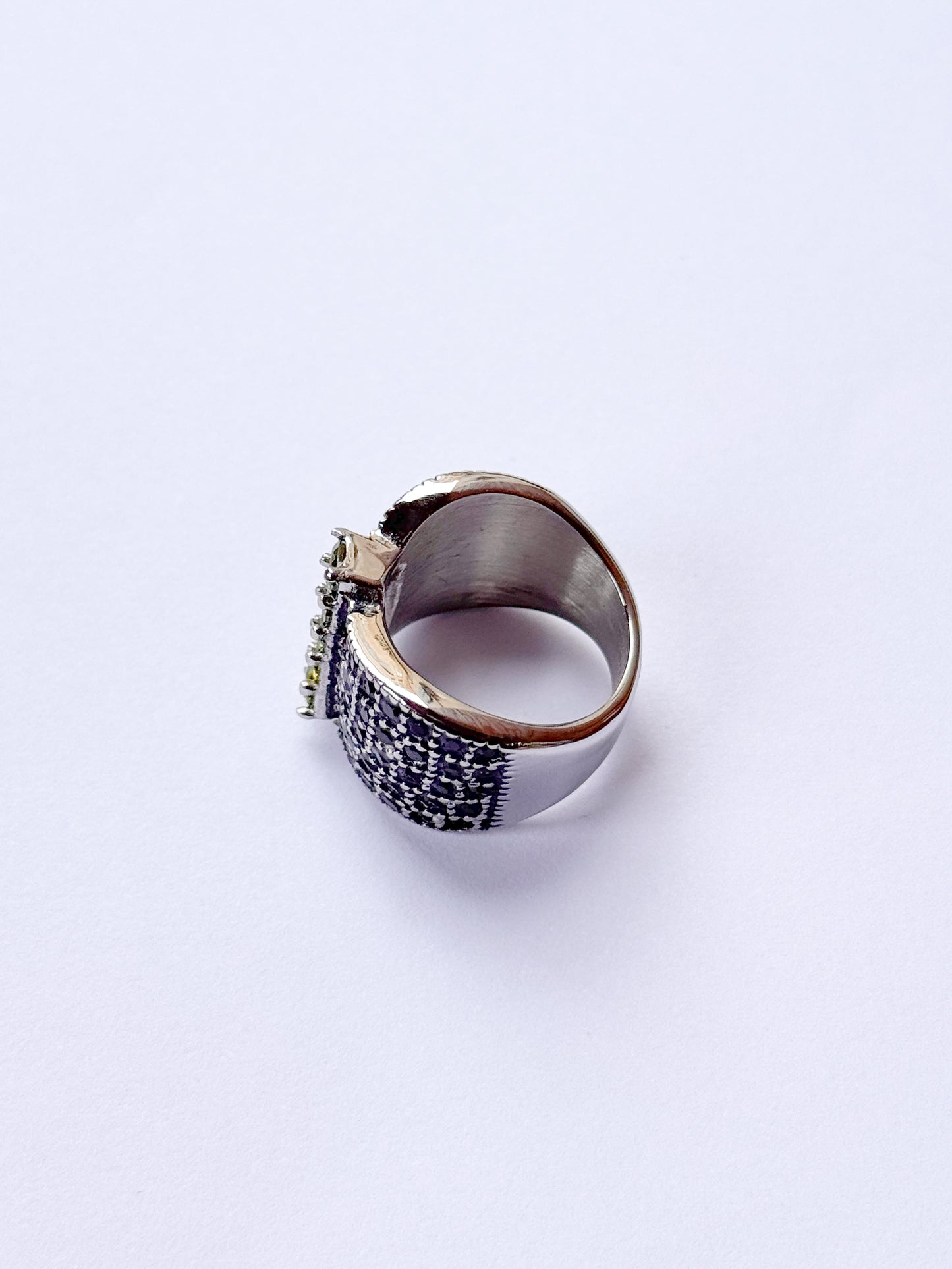 Anillo glamour envejecido