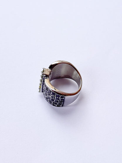 Anillo glamour envejecido