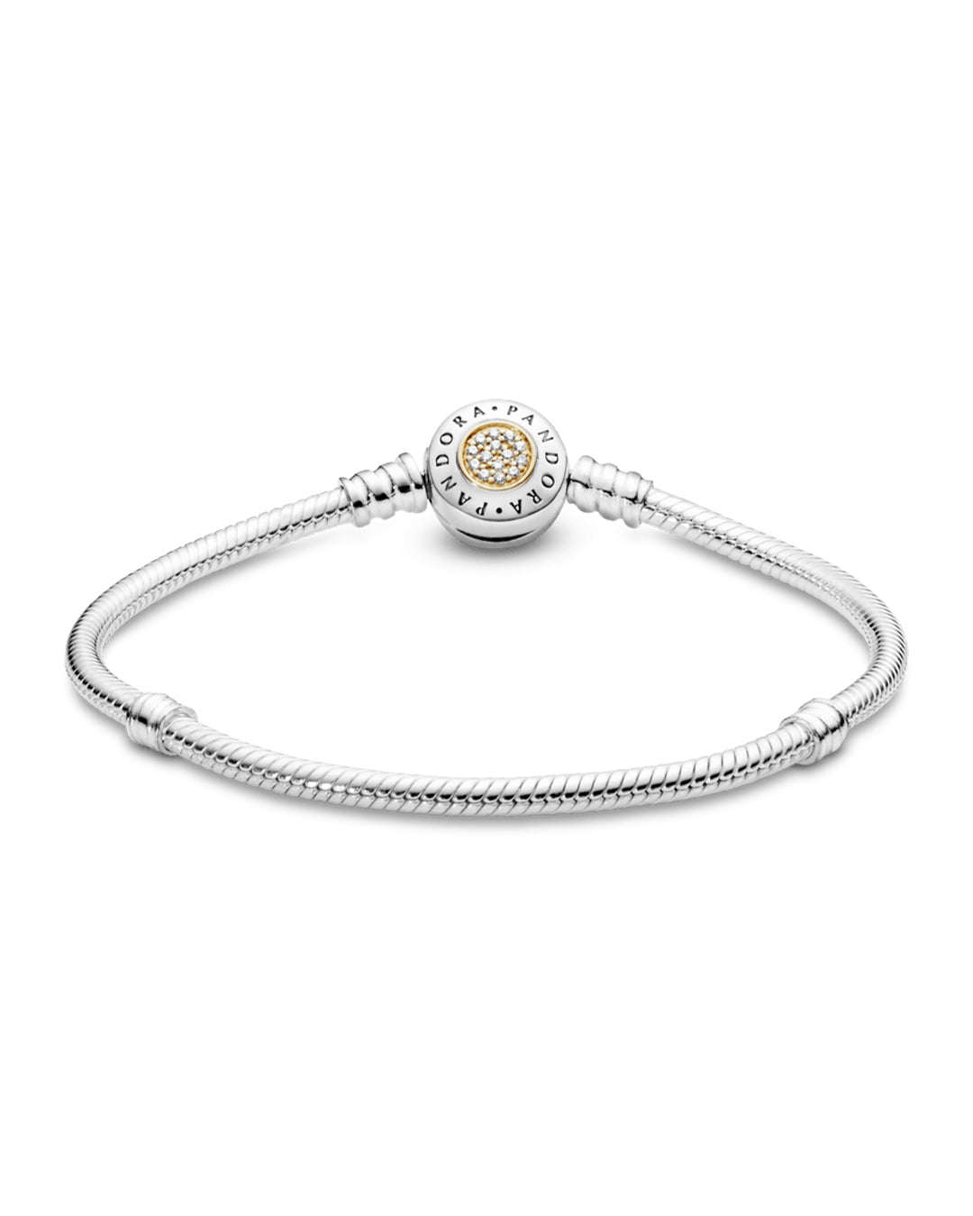 Pulsera broche dos tonos