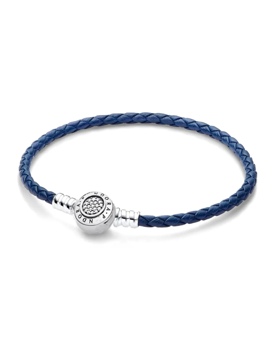 Pulsera cuero broche circular