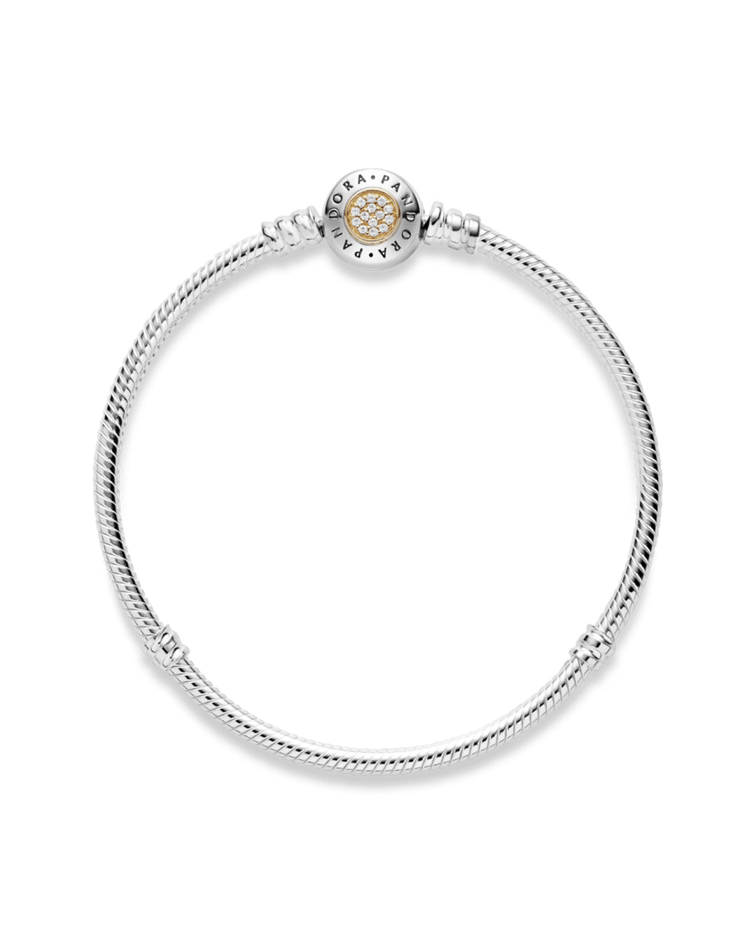 Pulsera broche dos tonos