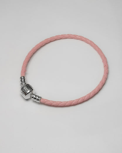 Pulsera cuero broche en cilindro