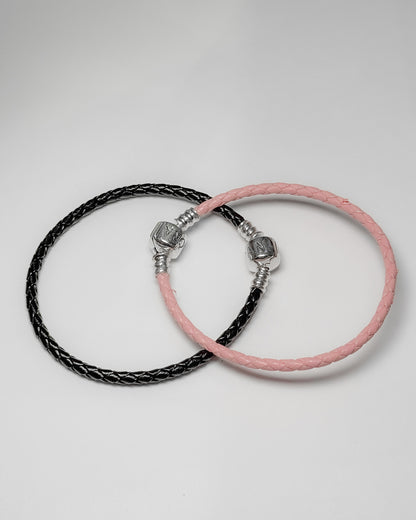 Pulsera cuero broche en cilindro