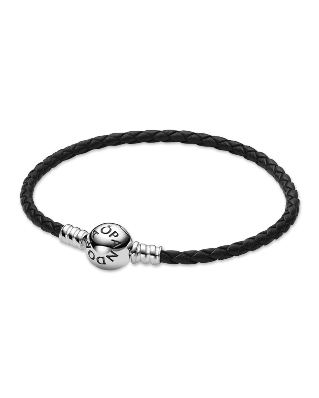 Pulsera cuero con broche redondo