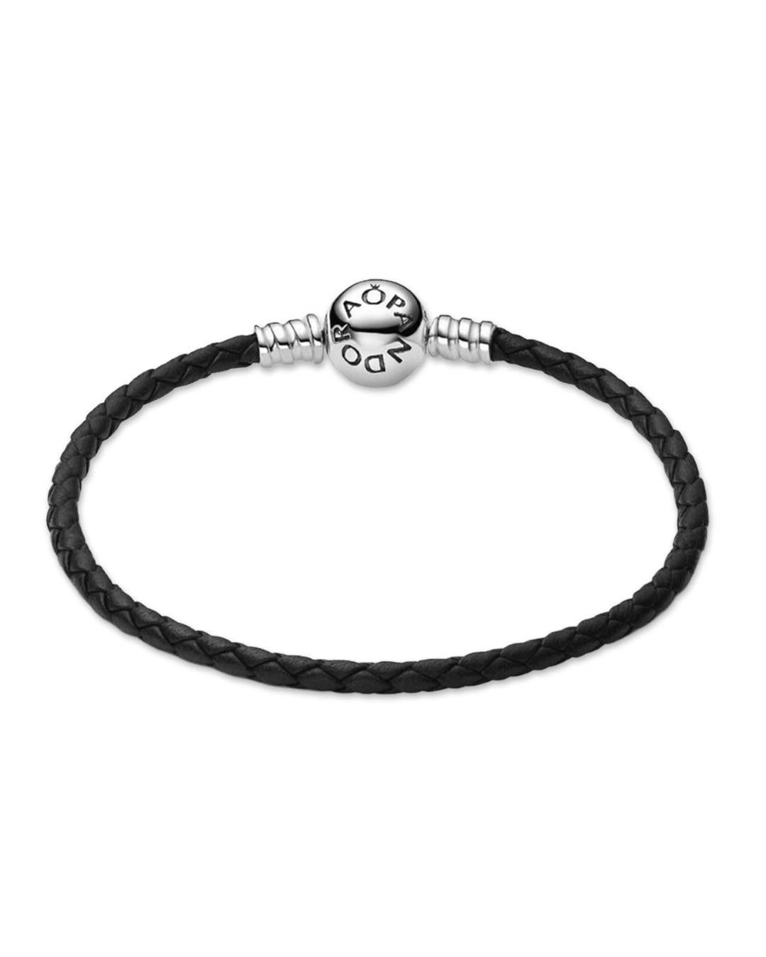 Pulsera cuero con broche redondo